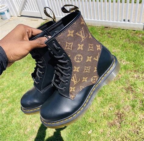 doc martens x louis vuitton|HOW TO MAKE: Louis Vuitton x Doc Marten custom shoes.